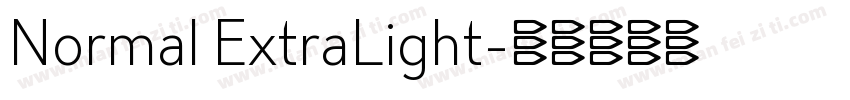 Normal ExtraLight字体转换